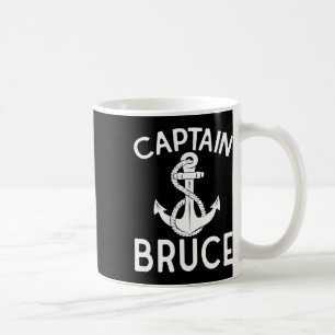 Kapitein Bruce schip jacht varen bootanker Koffiemok