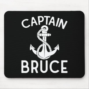 Kapitein Bruce schip jacht varen bootanker Muismat