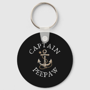 Kapitein Bunnyaw Boot Zeilen Varend Vintage Anker Sleutelhanger