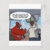 Kapitein Byrd vliegt een Jumbo Jet Funny Briefkaart (Voorkant)