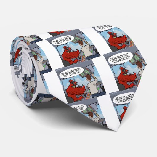 Kapitein Byrd vliegt een Jumbo Jet Funny Stropdas (Opgerold)