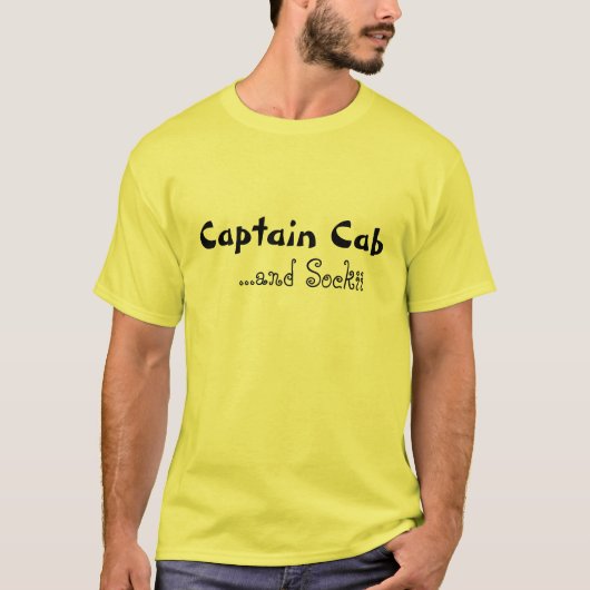 Kapitein Cab en Sockii T-shirt (Voorkant)