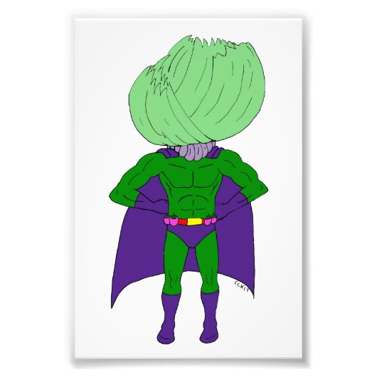 Kapitein Cabbage Foto Afdruk (Voorkant)