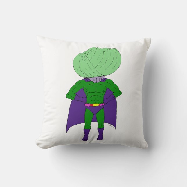 Kapitein Cabbage Kussen (Voorkant)
