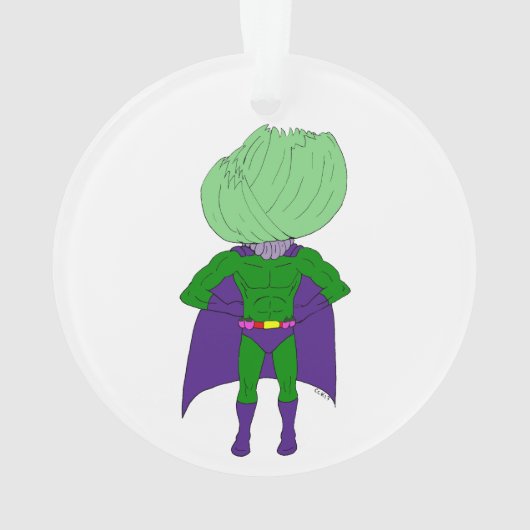 Kapitein Cabbage Ornament (achterkant)