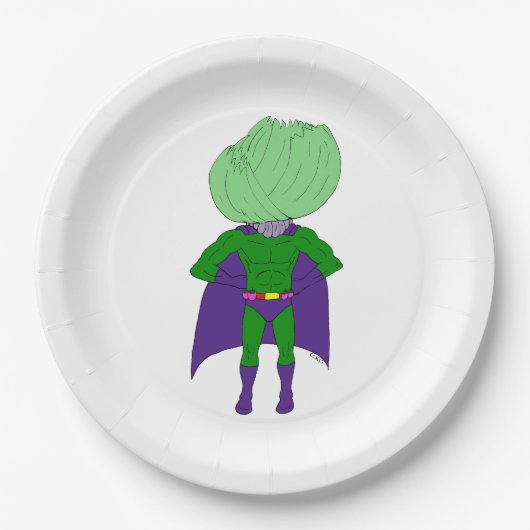 Kapitein Cabbage Papieren Bordje (Voorkant)