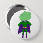 Kapitein Cabbage Ronde Button 4,0 Cm (Voorkant /achterkant)