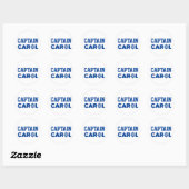 Kapitein Carol Ronde Sticker (Vel)