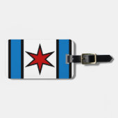 Kapitein Chicago Modern Shield Bagagelabel (Voorkant horizontaal)