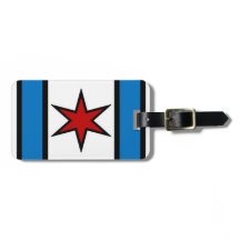 Kapitein Chicago Modern Shield Bagagelabel