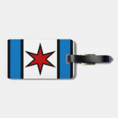 Kapitein Chicago Modern Shield Bagagelabel (Achterkant horizontaal)