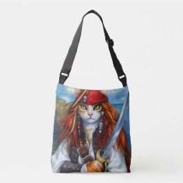 Kapitein Claws van het Azure Zee | piratenkat Crossbody Tas