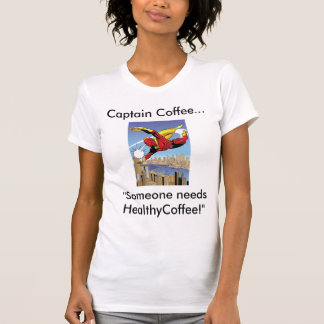 'Kapitein Coffee' Dames t-shirt