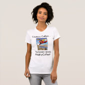 'Kapitein Coffee' Dames t-shirt (Voorkant volledig)