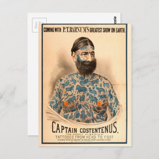 Kapitein Constantius Briefkaart (Voorkant / Achterkant)