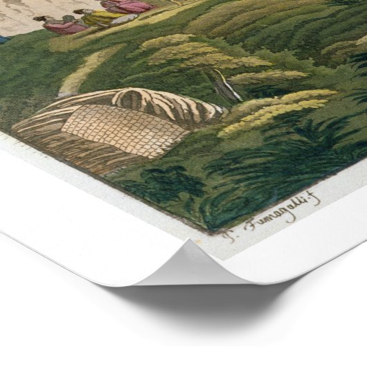 Kapitein Cook (1728-1979) in Alaska tijdens zijn r Poster (Hoek)