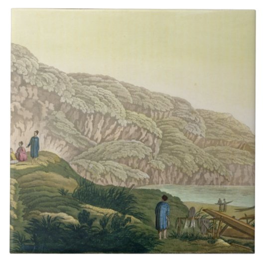 Kapitein Cook (1728-1979) in Alaska tijdens zijn r Tegeltje (Voorkant)