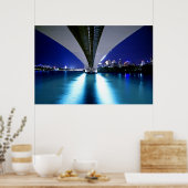 Kapitein Cook Bridge van Brisbane Poster (Keuken)