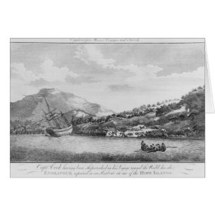 Kapitein Cook is schipbreuk geleden