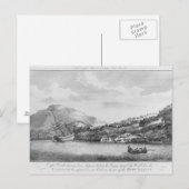 Kapitein Cook is schipbreuk geleden Briefkaart (Voorkant / Achterkant)