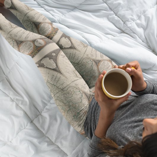 Kapitein Cook Wereldkaart 1799 Leggings - Koel