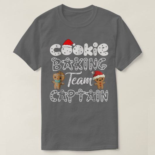 Kapitein Cookie Baking Team T-shirt (Design voorkant)