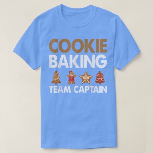 Kapitein Cookie Baking Team T-shirt (Design voorkant)