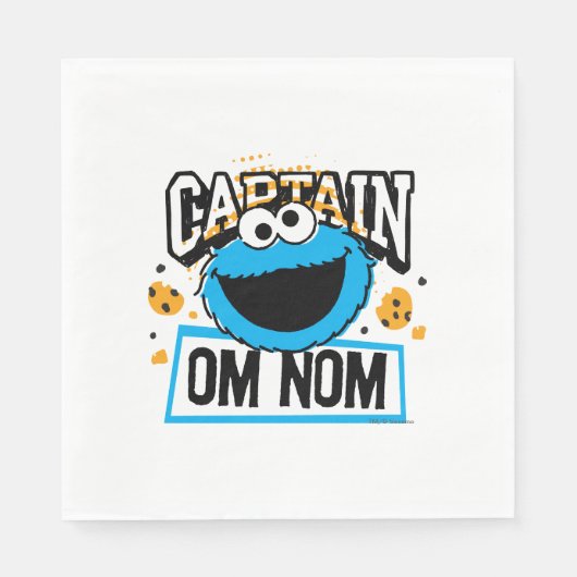 Kapitein Cookie Monster Servetten (Voorkant)