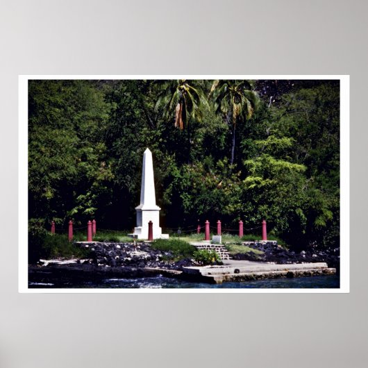 Kapitein Cook's monument - Hawaii Poster (Voorkant)