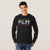 Kapitein Cool Aviaton Cool Aviaton Pilot Future Ai T-shirt (Voorkant volledig)