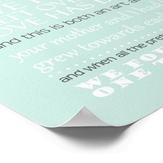 Kapitein Corelli's Mandolin Quote Poster (Hoek)