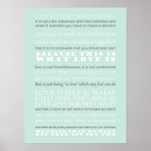 Kapitein Corelli's Mandolin Quote Poster (Voorkant)