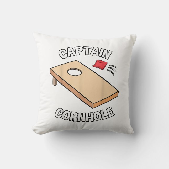 Kapitein Cornhole Baggo Dummy Boards Beanbag Kussen (Voorkant)