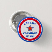 Kapitein Cornhole Ronde Button 3,2 Cm (Voorkant /achterkant)