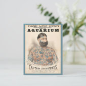 Kapitein Costentenus tatoeëerd man uit 1880 Briefkaart (Staand voorkant)