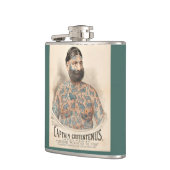 Kapitein Costentenus tatoeëerd man uit 1880 Heupfles (Links)