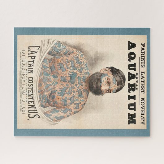 Kapitein Costentenus tatoeëerd man uit 1880 Legpuzzel (Horizontaal)