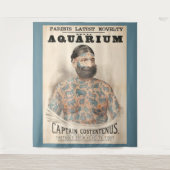 Kapitein Costentenus tatoeëerd man uit 1880 Wandkleed (Voorkant)