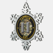 Kapitein CPT Tin Sneeuwvlok Ornament (Rechts)