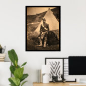 Kapitein Cuninghame Highlander 1855 Poster (Thuiskantoor)