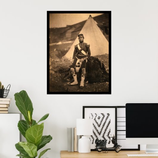 Kapitein Cuninghame Highlander 1855 Poster (Thuiskantoor)