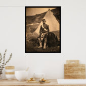 Kapitein Cuninghame Highlander 1855 Poster (Keuken)