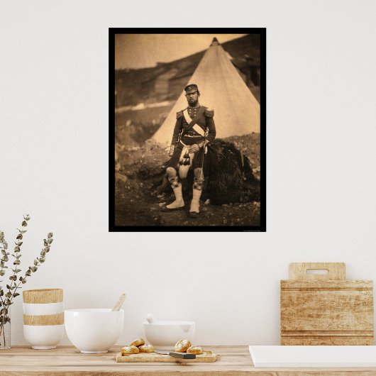Kapitein Cuninghame Highlander 1855 Poster (Keuken)
