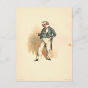 kapitein Cuttle Dombey & Son Briefkaart