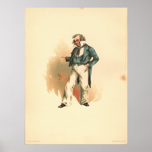 Kapitein Cuttle uit Dombey and Son Poster (Voorkant)