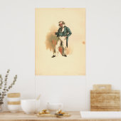 Kapitein Cuttle uit Dombey and Son Poster (Keuken)