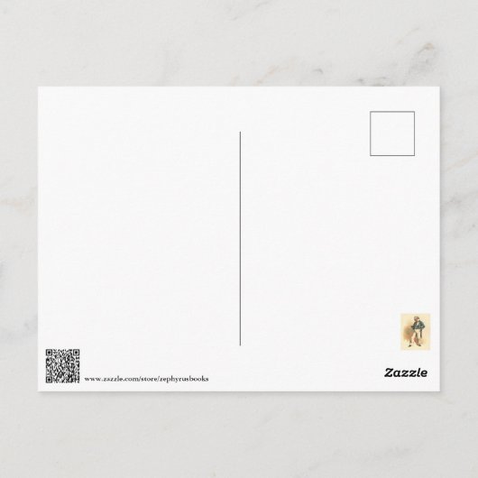 Kapitein Cuttle uit Dombey en Son Briefkaart (Achterkant)