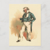 Kapitein Cuttle uit Dombey en Son Briefkaart (Voorkant)