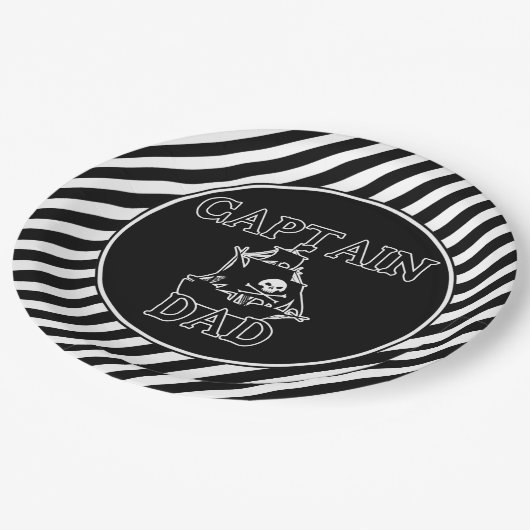 Kapitein Dad Paper Borden Papieren Bordje (Gekanteld)