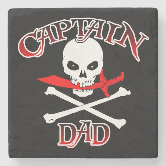 Kapitein Dad Stone Onderzetter (Voorkant)